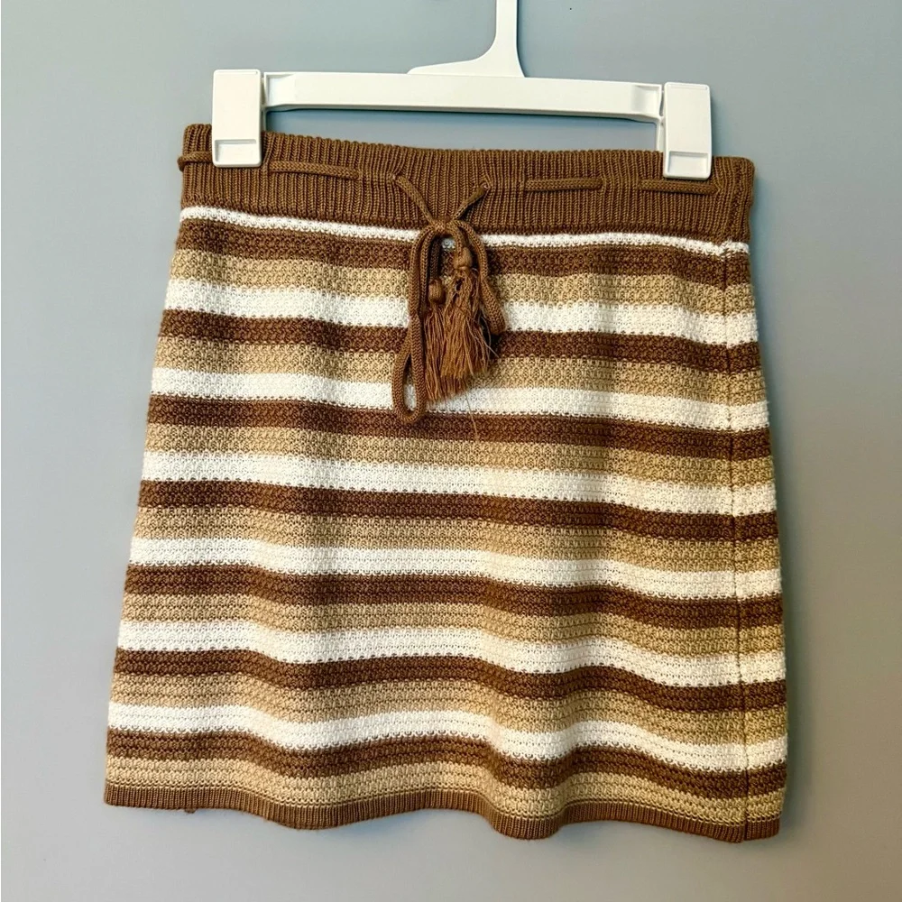 Madden NYC Knit 2-Piece Crop Top & Skirt Set Women’s Junior Crochet Boho Y2K - Picture 7 of 11